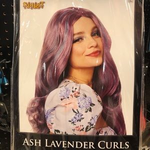 Ash lavender curl wig